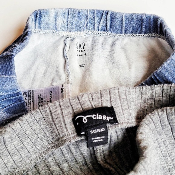Girls 6-7 6x Art Class & Gap Leggings Bundle Grey Blue Tie Dye FLare - Picture 2 of 2